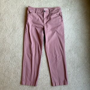 LOFT Outlet Straight Fit Pants / – Dusty Mauve Pink – Size 4